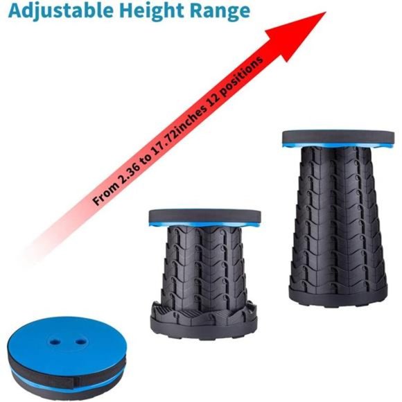 Upgraded Folding Stool Lightweight Yet More Sturdy with Load Capacity 400lbs - Picture 5 of 7